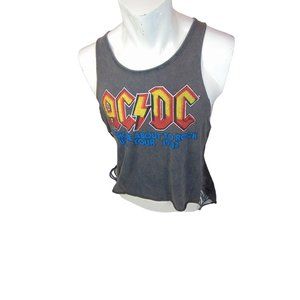 Forever 21*ACDC For Those About to Rock UK Tour 1982*Tank Top*  L Gray